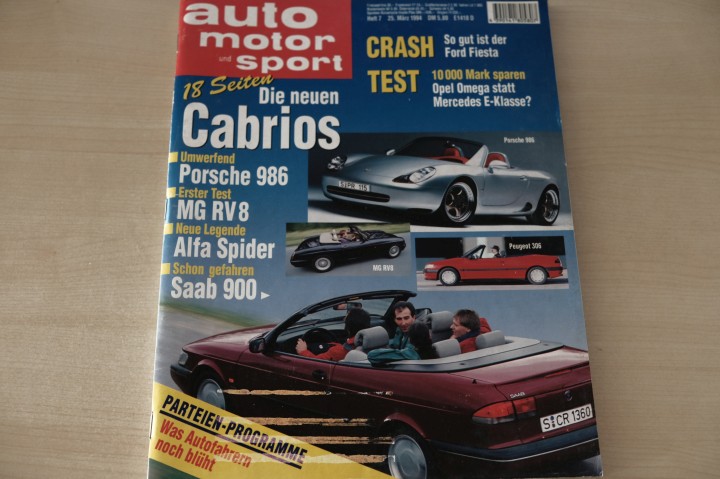 Deckblatt Auto Motor und Sport (07/1994)